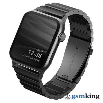 Uniq STROVA Premium 304 Stainless Steel Braslet for Apple Watch 42|44|45mm Black
