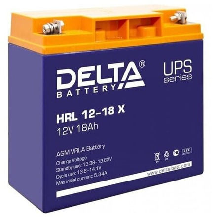 Аккумуляторная батарея Delta HRL 12-18 X (12V / 18Ah)