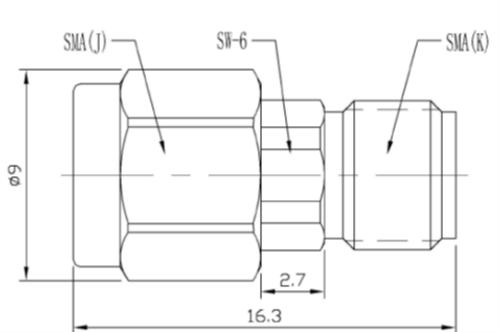SMA, Коаксиальный аттенюатор, 26.5 ГГц