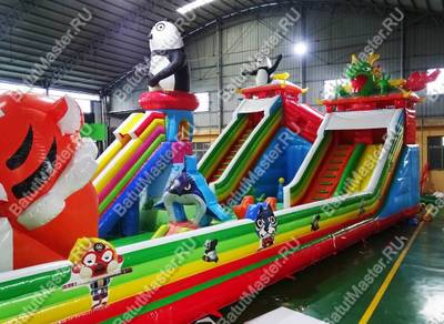 Коммерческий надувной батут "Прайд 2" 20*8*8 м