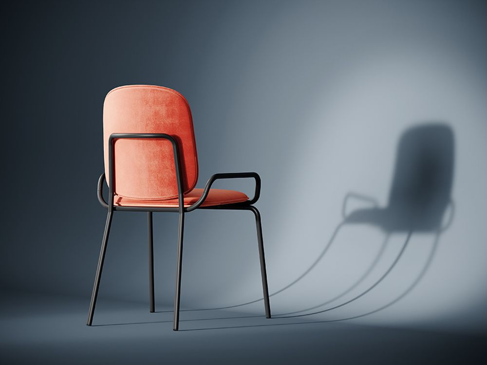 Стул Ror, Double Frame, велюр, черный/темно-красный