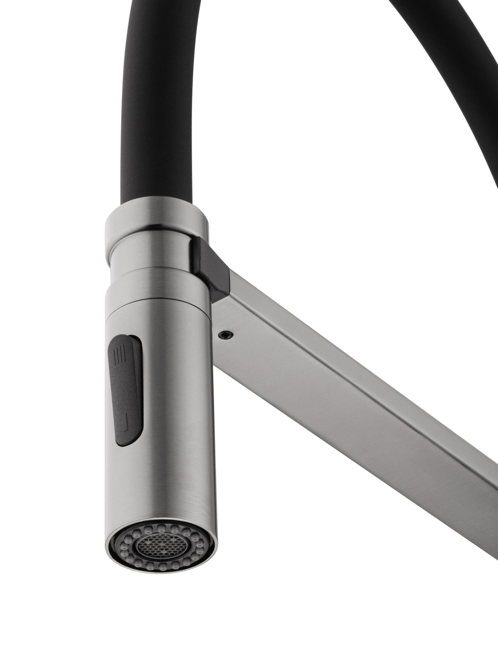 Смеситель для кухни с гибким изливом WONZON & WOGHAND, Темный графит (WW-88438003-BGM)