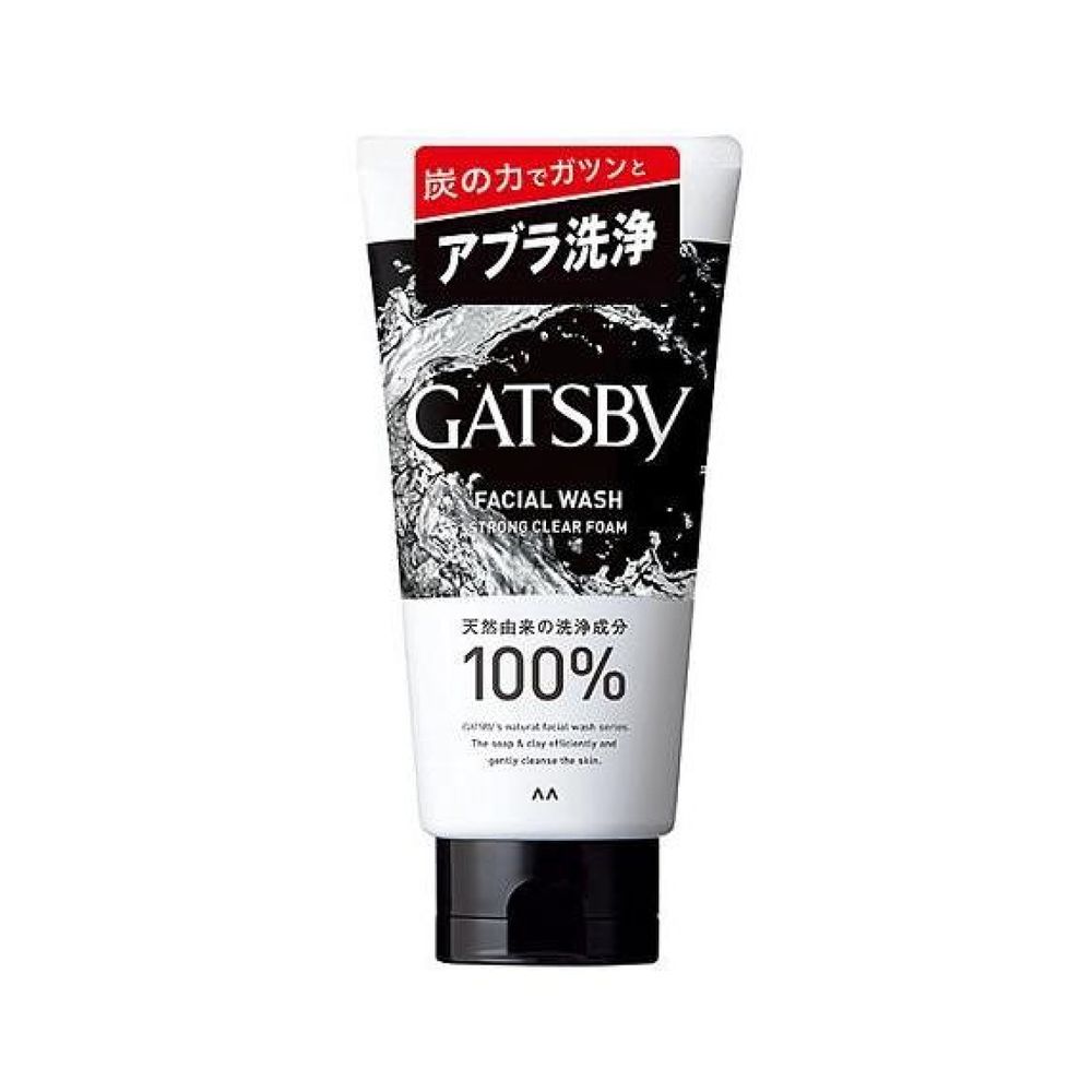 Мужской матирующий крем-пенка для умывания Mandom Gatsby Facial Wash Strong Clear Foam