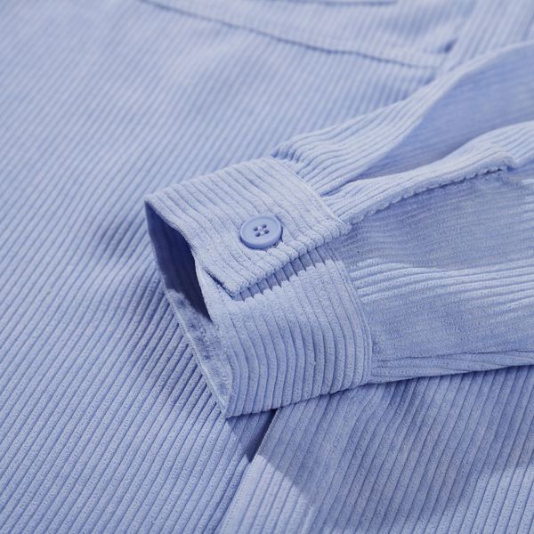 Рубашка Velvet Button Сиреневая - фото 8