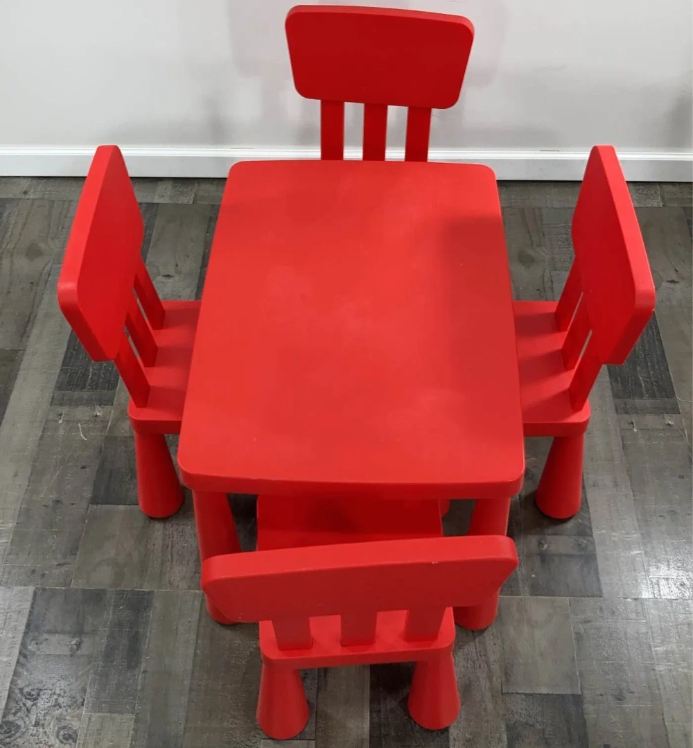 Детский стол BARNBORD, 77х55х48 см, полипропилен, красный