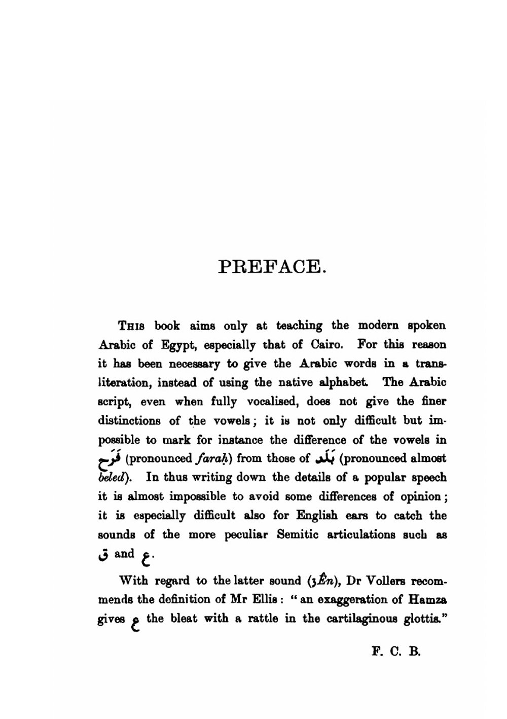 The modern Egyptian dialect of Arabic | Karl Vollers