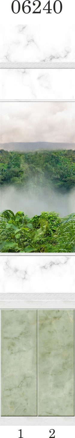 Панель ПВХ фотопечать 3D Panda Тайна природы 2700х250 мм