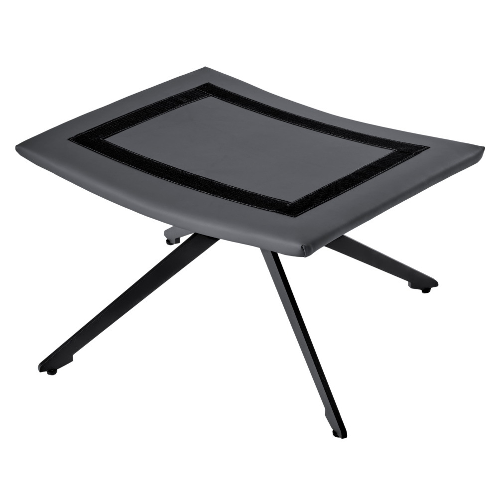 Оттоманка HUG тёмно-серый, экокожа