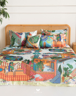 Комплект постельного белья двуспальный Shirin Cover Hermodr 8 предметов 130220303 Иран