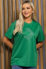 Футболка с вышивкой Эксклюзив (зеленая) Б12765-11М LT Collection