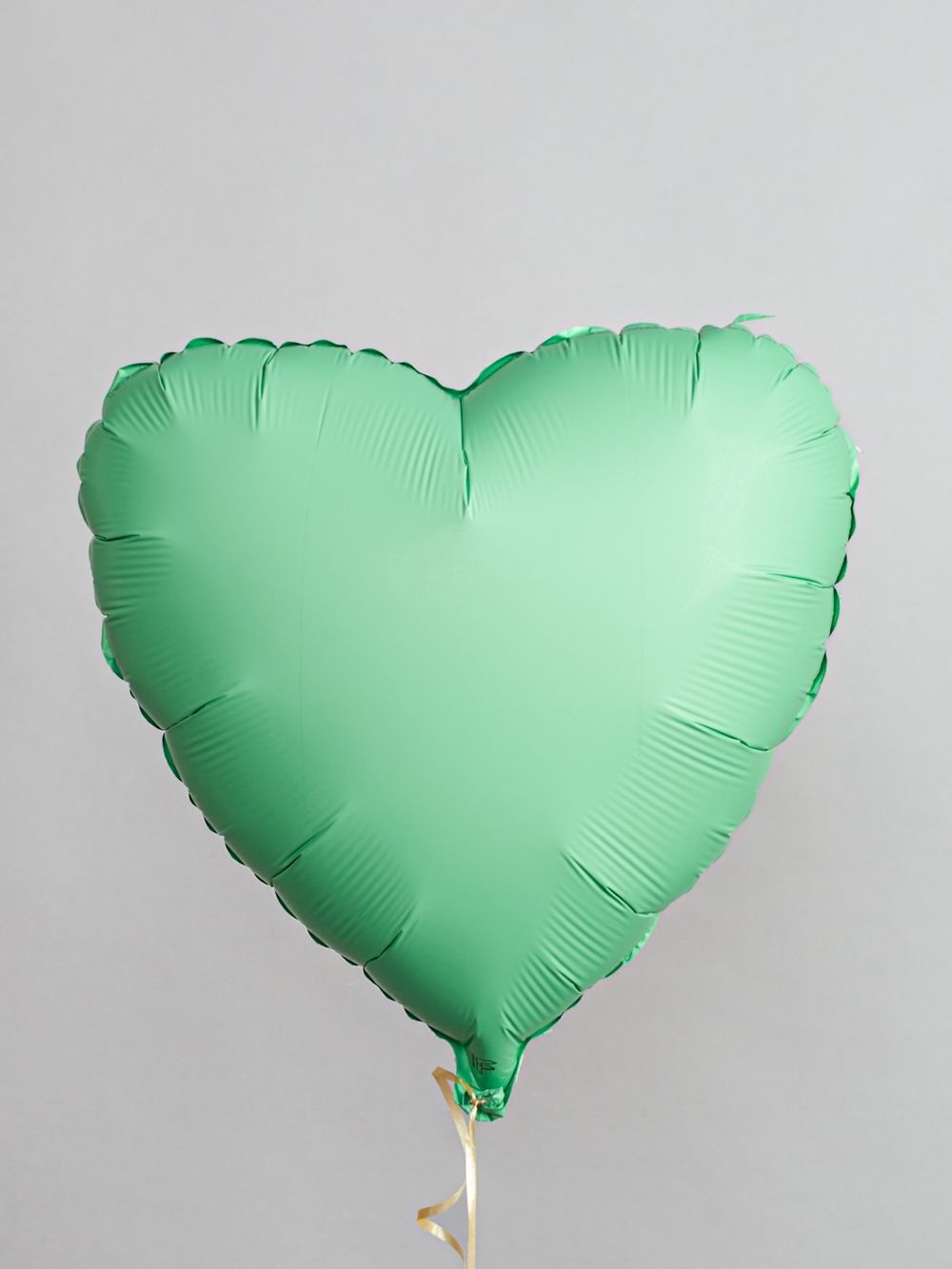 Шар (18''/46 см) Сердце, Мятный, Матовый, 1 шт.(БГ-15) 