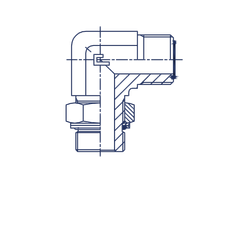 Штуцер FH90 D16 ORFS 1 - BSP 3/4