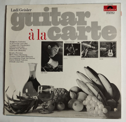 Винтажная виниловая пластинка LP Ladi Geisler Guitar A La Carte Классическая Гитара (UK 1967)