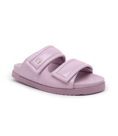 Кожаные шлепанцы Patrizia Pepe - лавандовый(8X0001 L057)