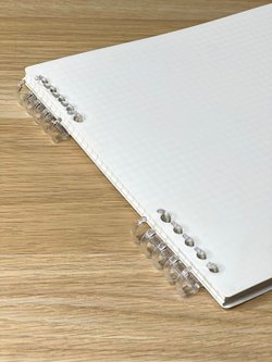 Блокнот квадратный в клетку 60л 195х210 мм белый (8808-015)