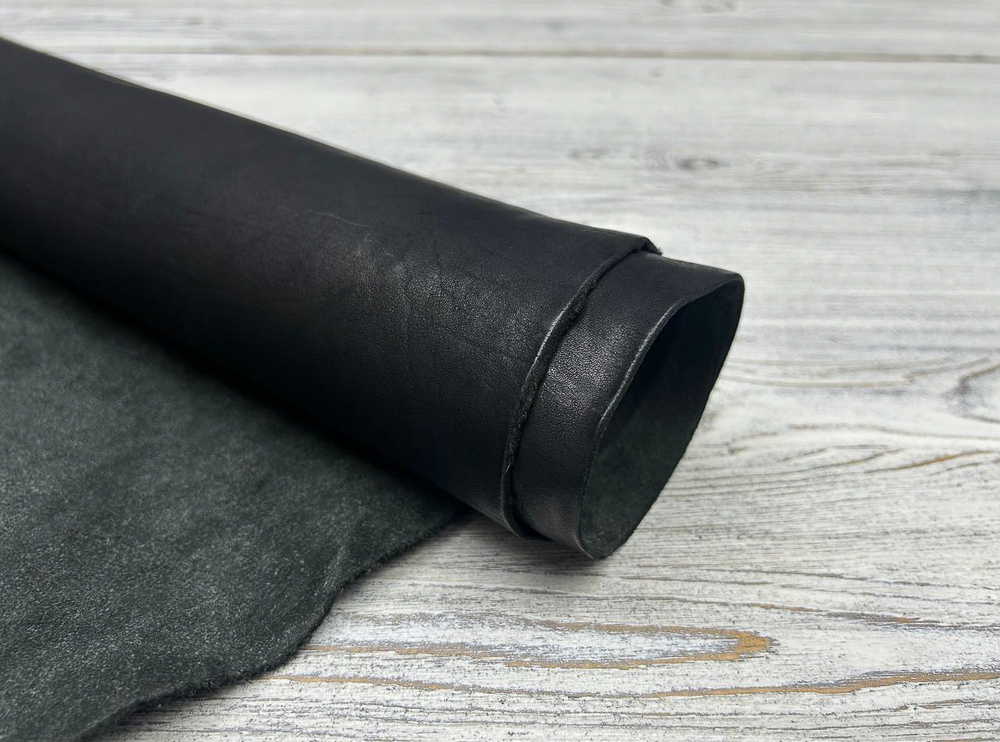 Etrusco Volanato Nero (1,6-1,8 мм), цв. Черный, натуральная кожа