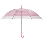 Зонт-трость полуавтоматический 90см «BASIC» розовый