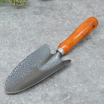 Совок посадочный широкий с деревянной ручкой, 29см