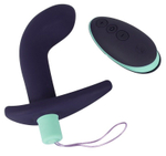 Темно-фиолетовый вибростимулятор простаты с пультом ДУ Remote Controlled Prostate Plug