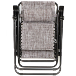 Шезлонг пляжный складной, металл, 165х65х110 см, 100 кг, 2 положения спинки, коричнево-серый, Green Days