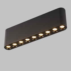 7092/21CL HIGHTECH ODL25 335 Потолочный светильник черный/металл/акрил IP20 LED 13W 988Лм 3000K 220V SMALL