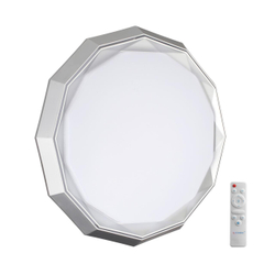 7671/DL COLOR SN 000 Светильник пластик/белый/хром LED 48Вт 3000-6000К D435 IP43 пульт ДУ VAXIN