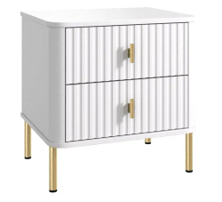 Тумба прикроватная Аляска, 2 ящика, белый