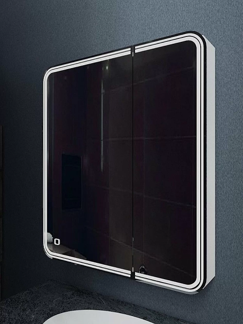 Зеркальный шкаф с подсветкой Art&Max VERONA AM-Ver-800-800-2D-DS-F