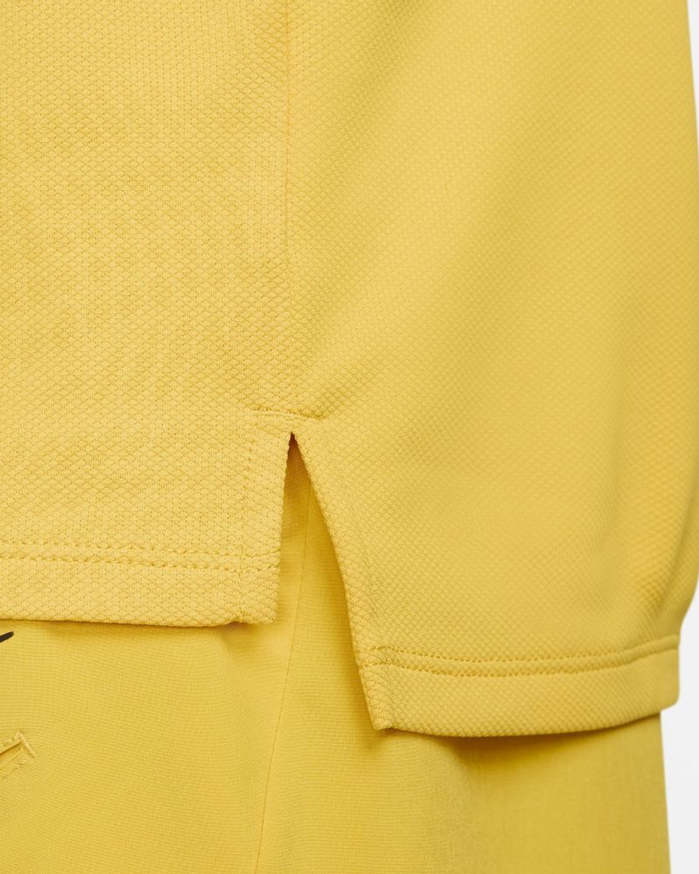 Мужская теннисная футболка Nike Court Dri-Fit Slam RG Tennis Top - vivid sulfur/black