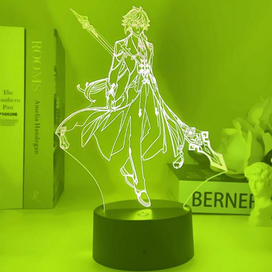 3D лампа Геншин Импакт, Genshin Impact. Чжун Ли