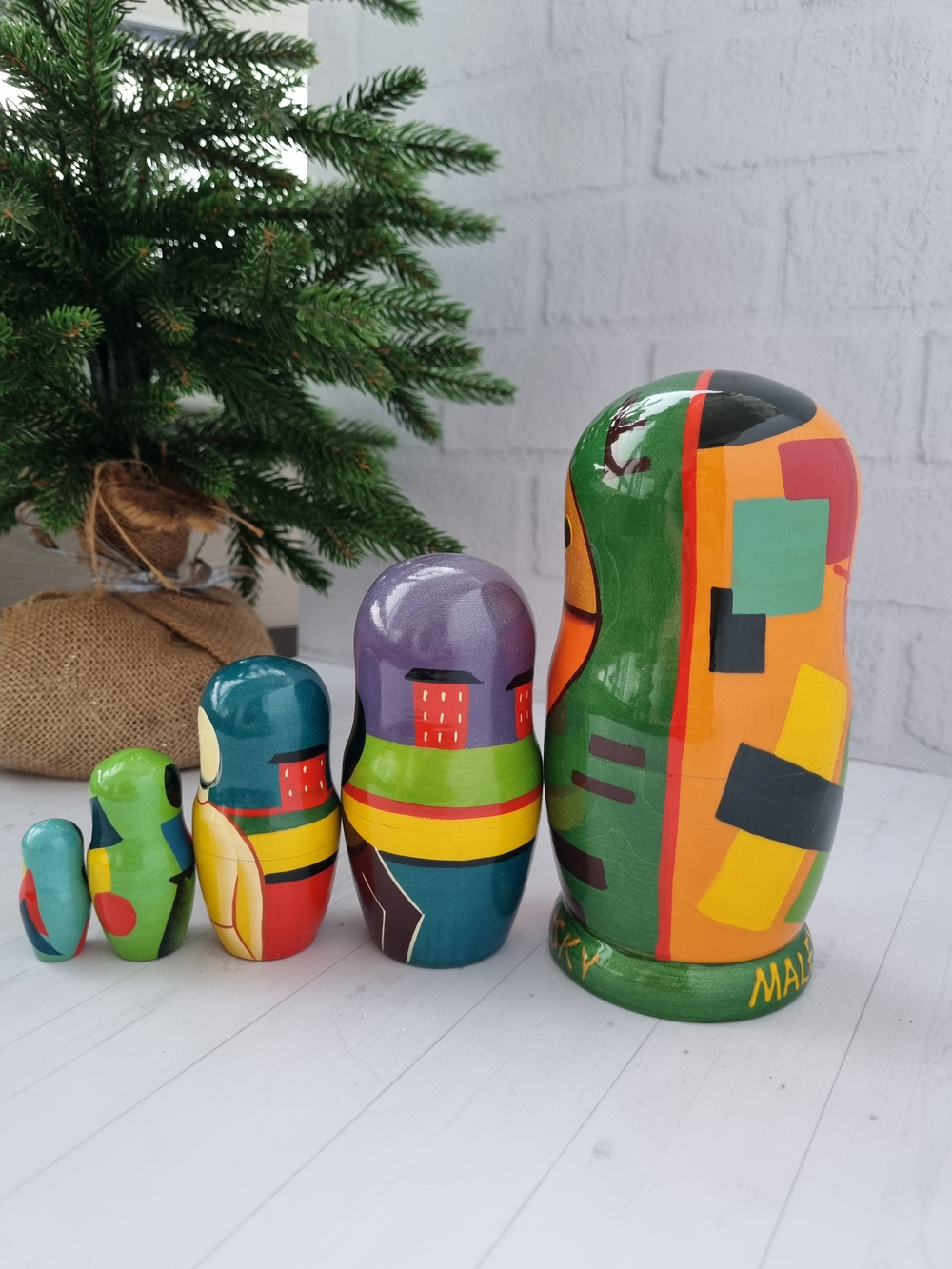 Матрёшка 5м 15см Малевич-Кандинский