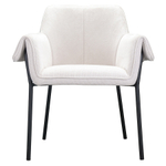 Стул Bergenson Bjorn Aline, шенилл, молочный