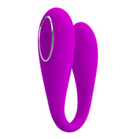Лиловый вибратор для двоих с управлением через приложение Pretty Love Vibrator August BI-014582HP