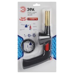 Горелка газовая ЭРА GB-05P с пьезоподжигом установка на баллон вращение 360 градусов