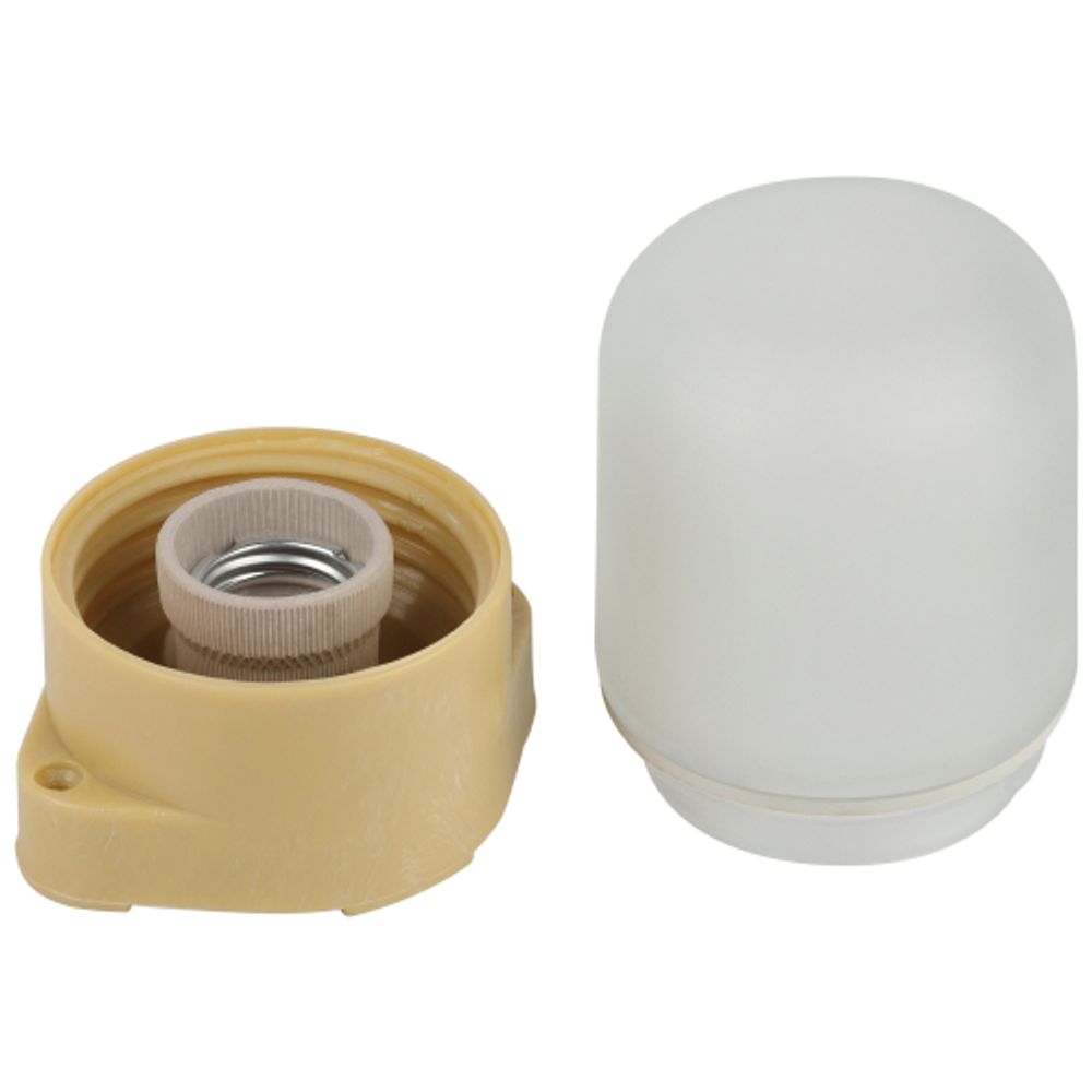 Светильник ЭРА НББ 01-60-007 для бани и сауны полиамид/стекло прямой IP65 E27 max 60Вт 137х107х84 сосна НПБ400