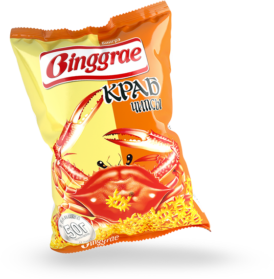 Чипсы Binggrae 50 гр Краб  (24)