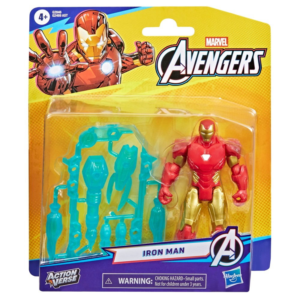 Hasbro MARVEL Avengers - Фигурка Iron Man 11,5 см ActionVerse G2846
