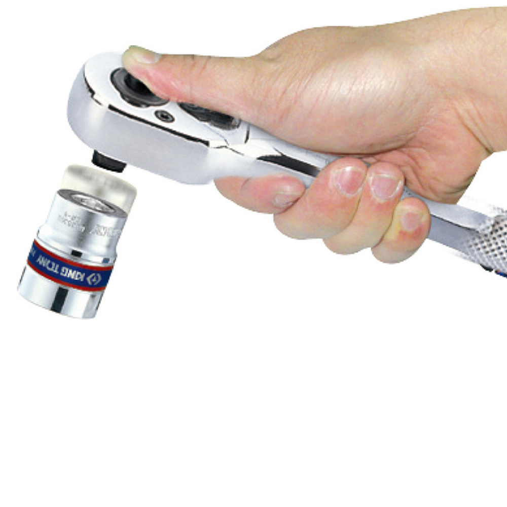 KING TONY (6778-20FS) Трещотка 3/4", 500 мм, 24 зубца, флажковая с кнопкой