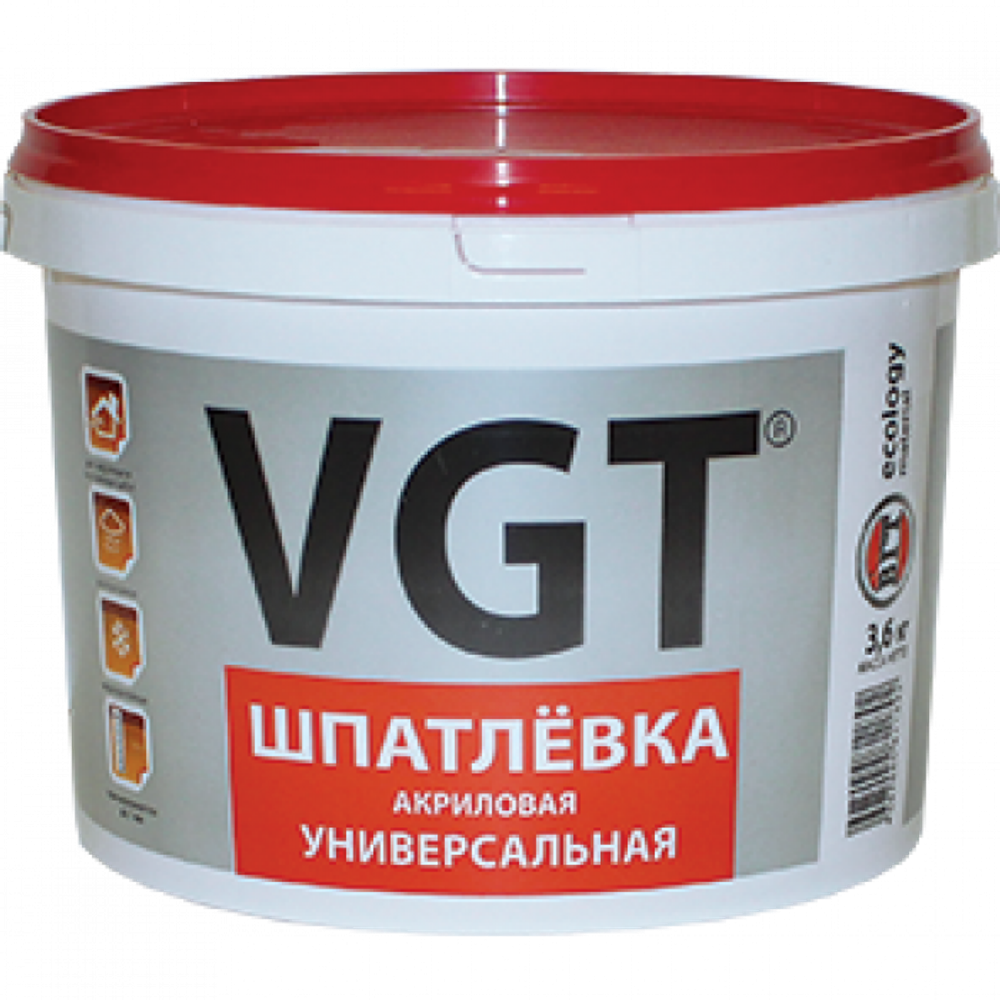 Шпатлевка VGT акриловая , универсальная 1,7л