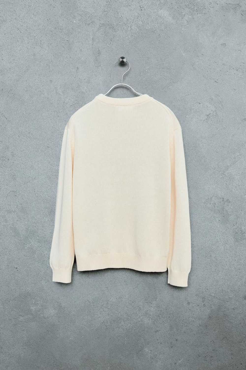 ZARA STORIESZ - СВИТЕР ИЗ ХЛОПКА И ЛЬНА, СВЕТЛО-БЕЖЕВЫЙ