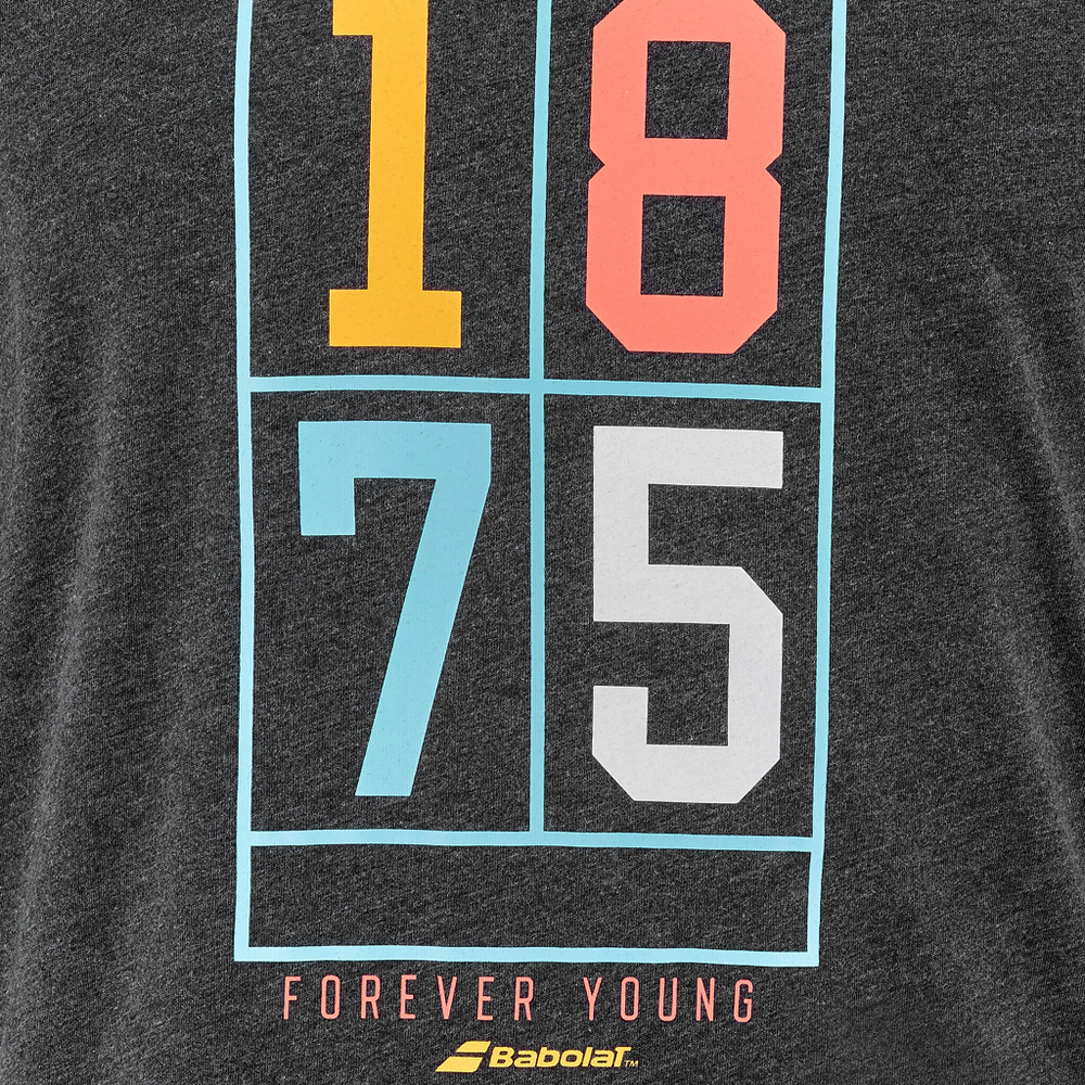 Мужское теннисное поло Babolat Exercise Vintage T-Shirt Men - Black