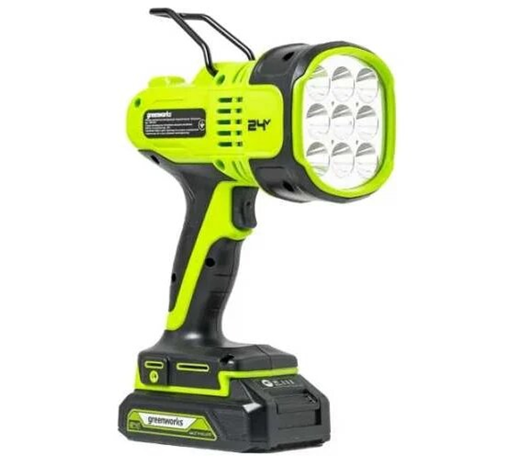 Фонарь-прожектор светодиодный аккумуляторный GREENWORKS G24SL, 24V, без АКБ и ЗУ (3401207)
