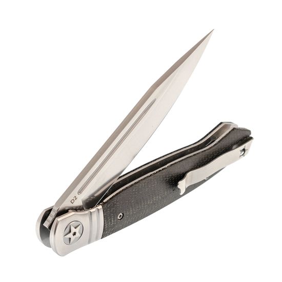 Складной нож REPTILIAN НКВД-03-3 c клинком из стали D2, рукоять микарта