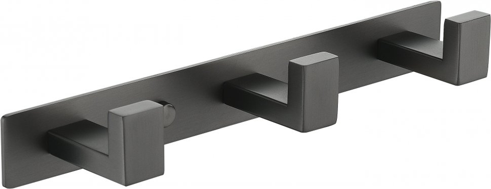 Полотенцедержатель на планке 3-й Grocenberg AC0013 (Графит)