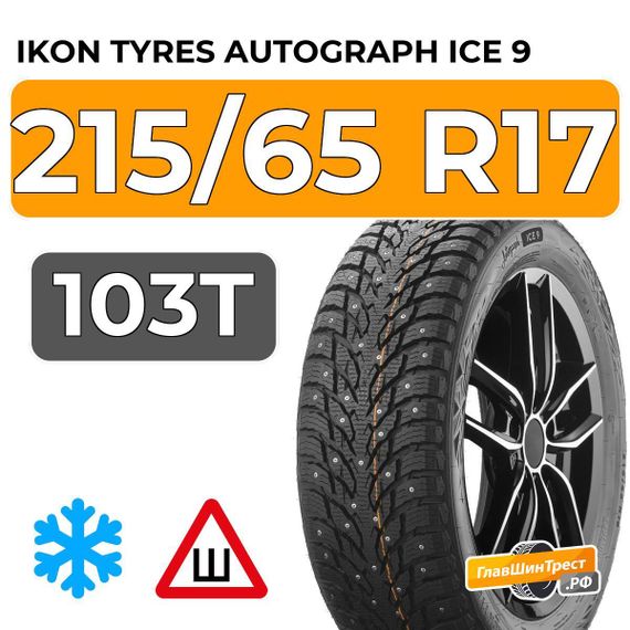 Ikon Tyres Autograph Ice 9 SUV 215/65 R17 103T XL шип.