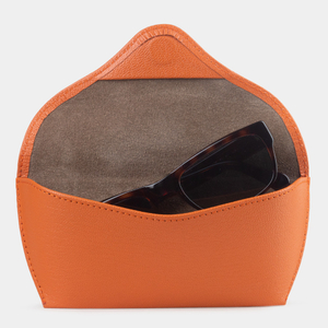 Футляр для очков Soleil из кожи козы, оранжевого цвета