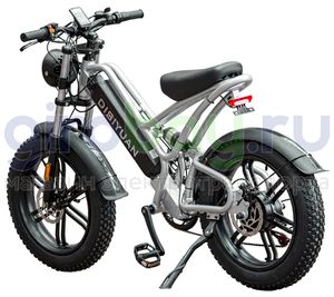 Электровелосипед DISIYUAN S10 - Серебристый фото 1