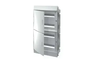 Бокс ABB Mistral41 встраиваемый 72М (4x18) белая дверь с винтовым клеммным блоком