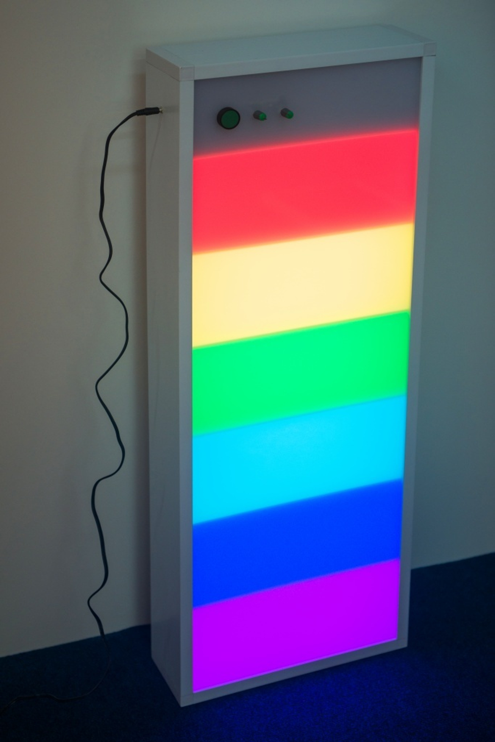 Интерактивная свето-звуковая панель тип 4, в виде световой лестницы, 6 ячеек