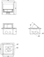 Выдвижной блок на 3 модуля,  антрацит